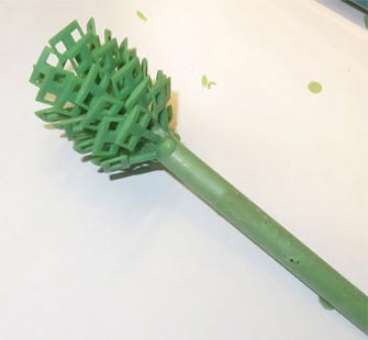 A wax tree formed from multiple wax patterns